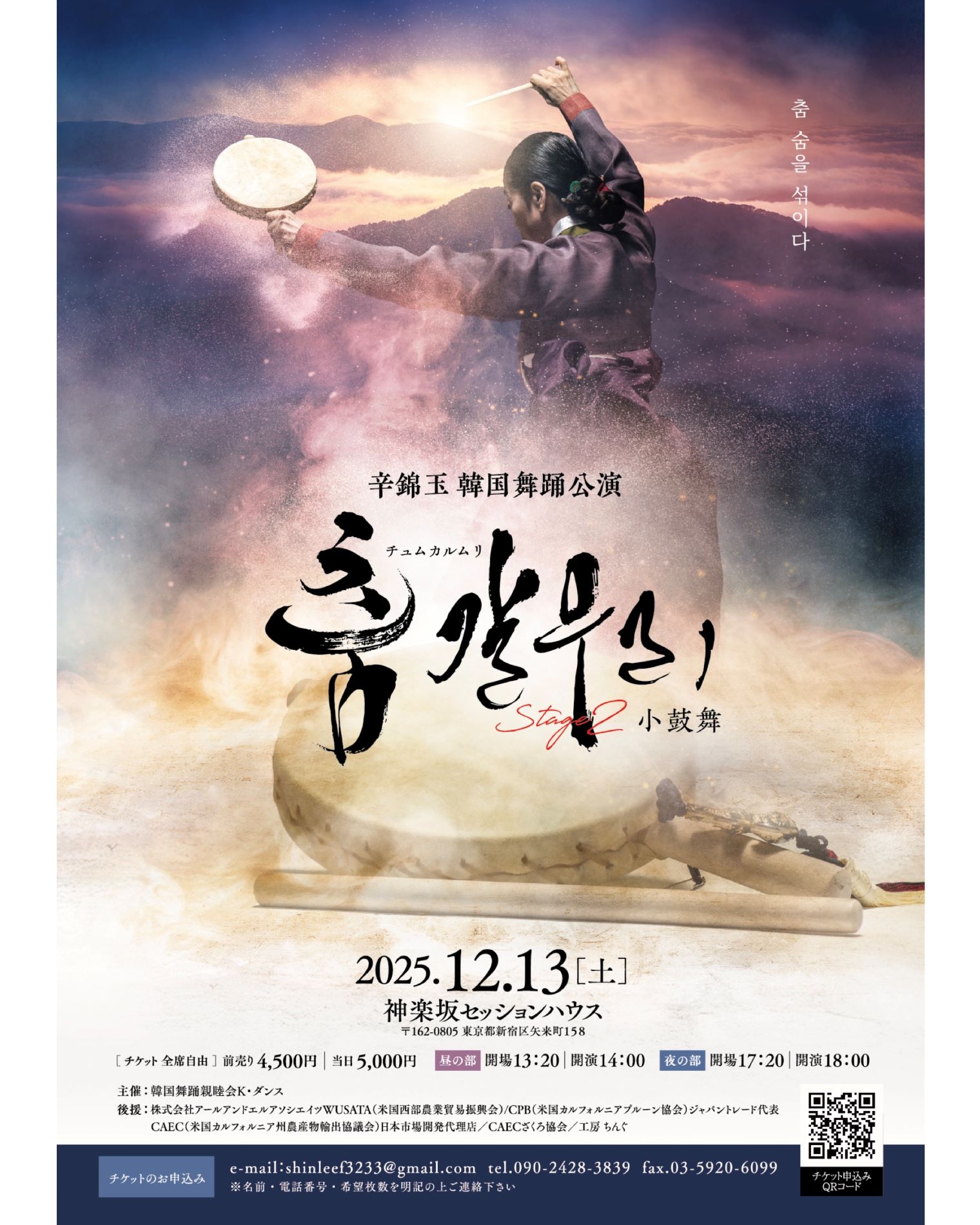 韓国舞踊公演 チュムカルムリ